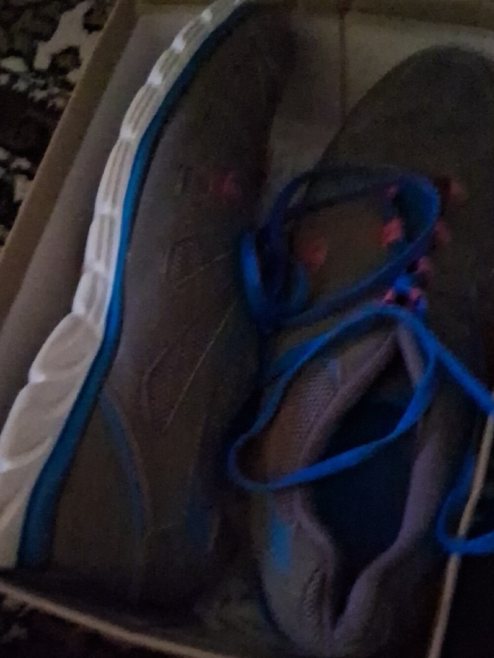 Champion Women's Gray Athletic Sneakers with Blue & Pink Details - Picture 2 of 3